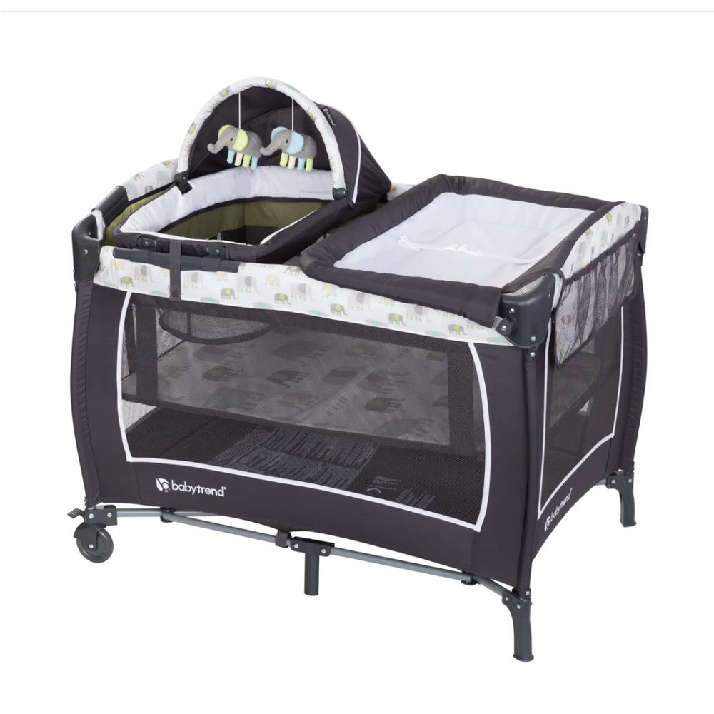 baby trend pack n play set